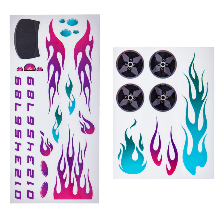 Bsa - Boy Scouts - Decal Multi Flames,  2 Sheets - 659750
