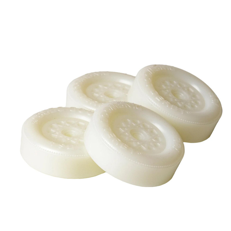 Bsa - Boy Scouts - Official Wheels & Axles, White, Glo-In-The-Dark, Includes 1 Set of 4 wheels, and 1 Set of 4 Nail Axles - 647053