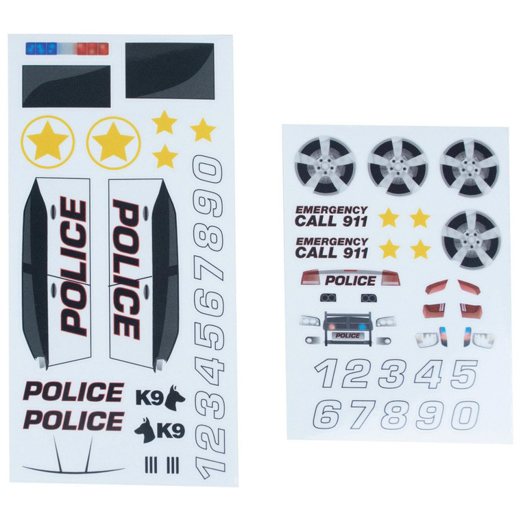 Bsa - Boy Scouts - Police Car Decals,  2 Sheets - 654454
