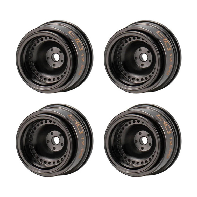 Hot Racing - 4mm Offset Black Chrome Brass 12.5g Wheel - SCX30 - SXTY916H01