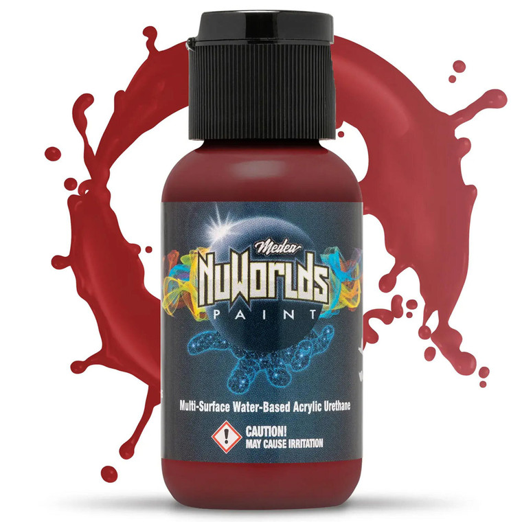 Iwata Airbrushes - Coagulated Crimson 1 oz - NuWorlds Paint - MNW401