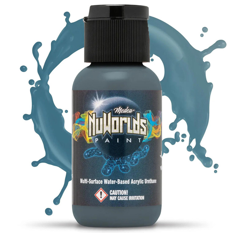 Iwata Airbrushes - Expired Blue 1 oz - NuWorlds Paint - MNW431