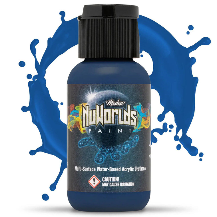 Iwata Airbrushes - Opaque Dark Blue 1 oz - NuWorlds Paint - MNW751