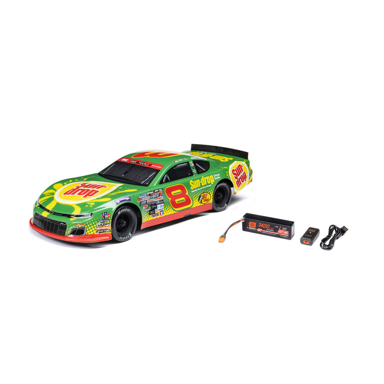 Losi - 1/12 ALM RC Race Car Dale Earnhardt Jr. No. 8 2025 Sun Drop Chevrolet ZL1 2S AWD On-Road (Battery & Charger Included), Green - 3104T1