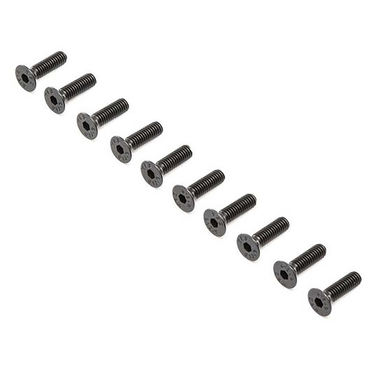 Losi - Flat Head Screws, M4 x 12mm STL (10) - 4014