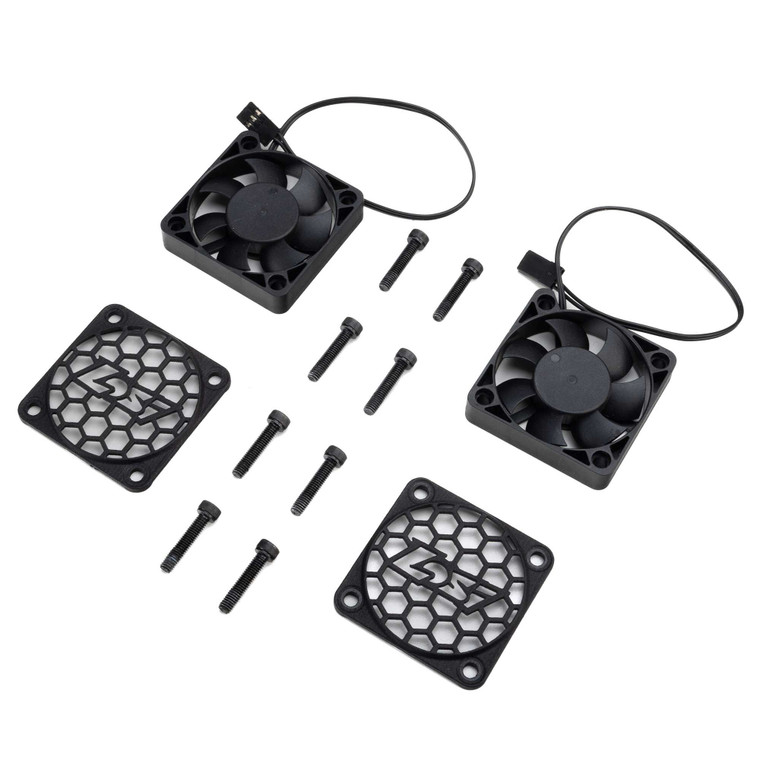 Losi - Replacement Cooling Fan, 50mm w/Losi Fan Cover (2): 5IVE-TE - 3765