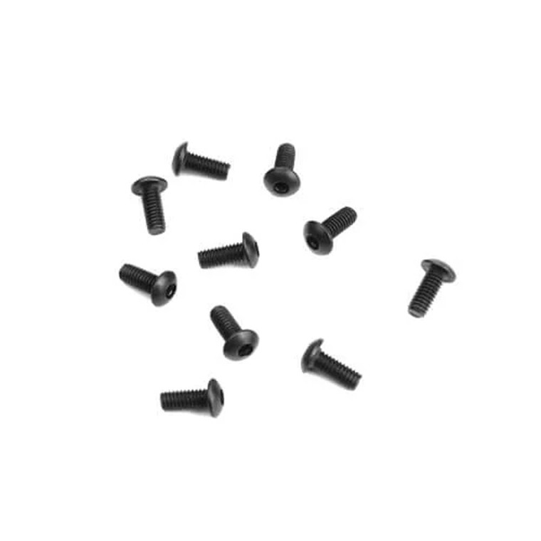 Tekno Rc - M2.5x6mm Button Head Screws (black, 10pcs) - 1463
