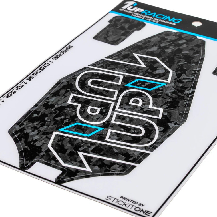 1UP Racing - Forged Carbon Look Chassis Skin - Losi Mini-B - 3028