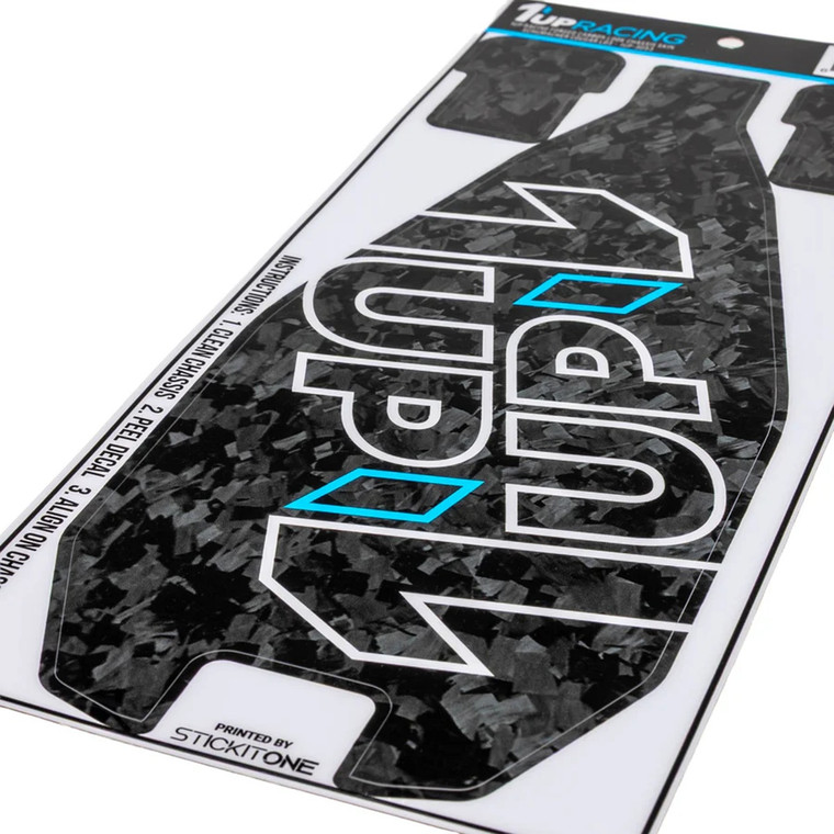 1UP Racing - Forged Carbon Look Chassis Skin - Schumacher Cougar LD3 - 3053