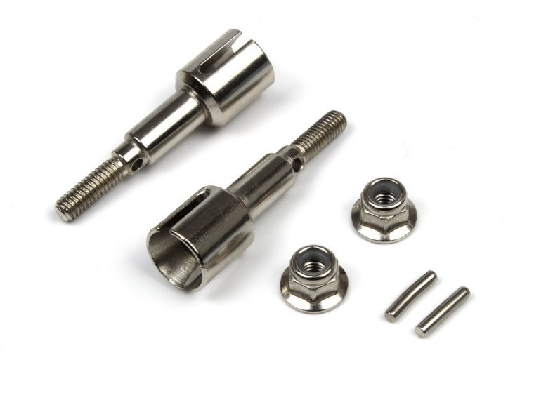 BlackZon - Rear Wheel Axles (Steel/2pcs) - 540241
