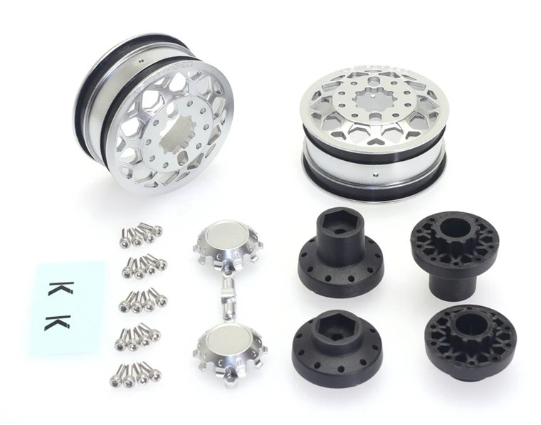 CEN Racing - KG1 Forged KD006 Blitz Dually Wheel Silver, 30mm Width, - CD0649
