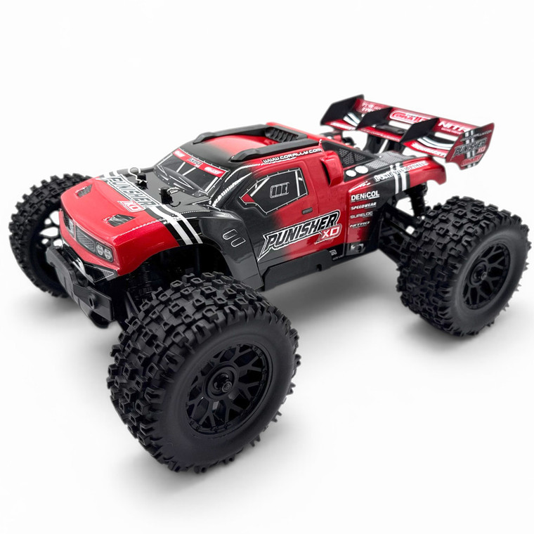 Corally - Punisher XD 4WD 2S Small Scale RTR Monster Truck, Red - 00231-R