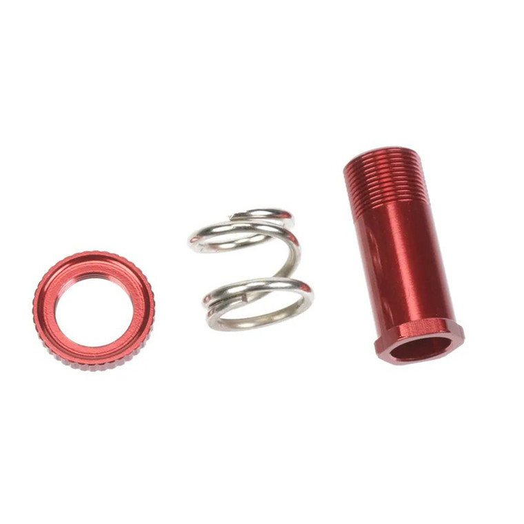 Corally - Servo Saver Tube + Nut + Spring - Aluminium - 1 set - 00230-0102