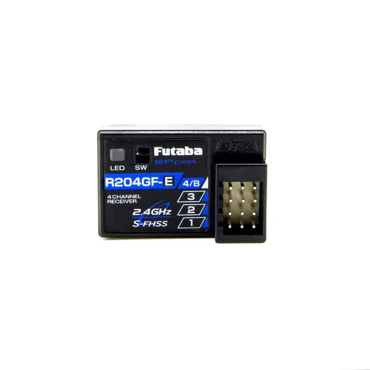 Futaba - R204GF-E S-FHSS 2.4GHz 4-Channel Micro Receiver, - 01102202-1