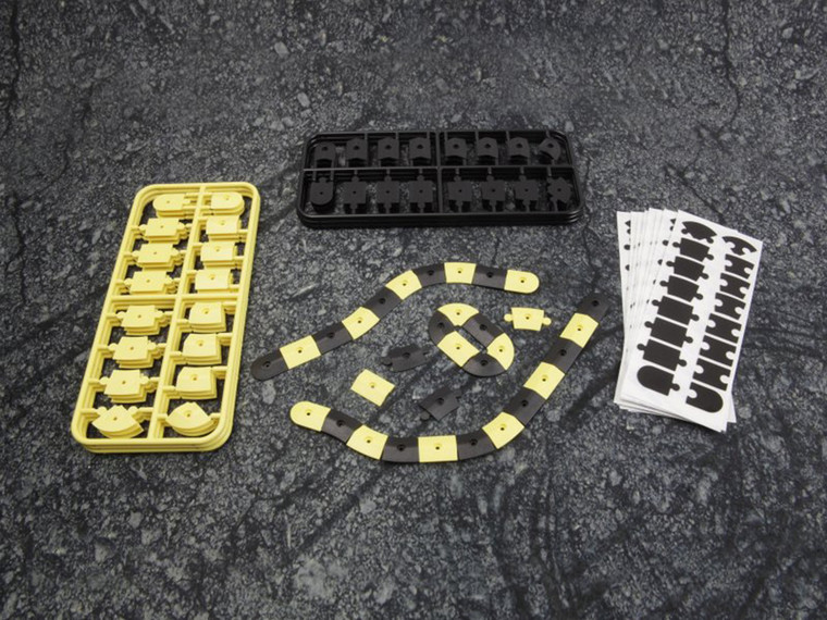 HPI Racing - nano-TTR Curb Set - Black and Yellow - 161411