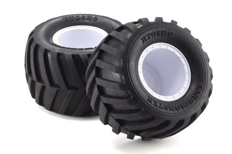 Kyosho - Glued Tire Wheel (FZ-02L-BT/W/Soft/2pcs) - EZTH001WSB