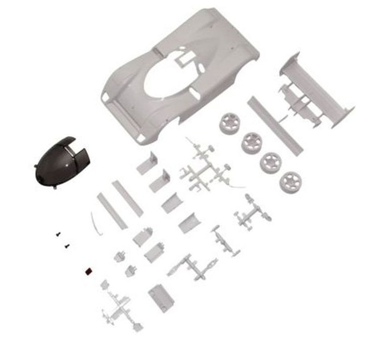 Kyosho - Jaguar XJR-14 White Body Set (w/ Rims) - MZN239