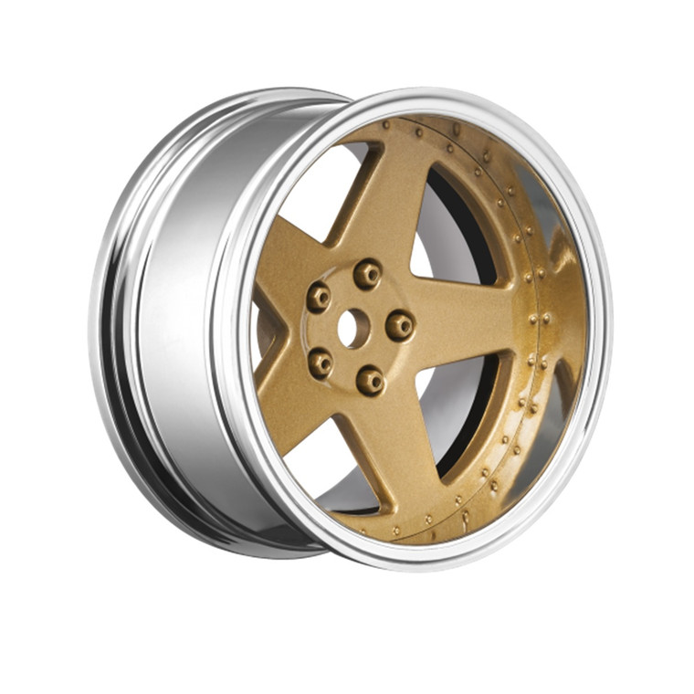 Louise R/C - 5 Spoke Bronze 1/10 Drift Wheel, 2, 4, 6, 8mm Offset, - LNHA567