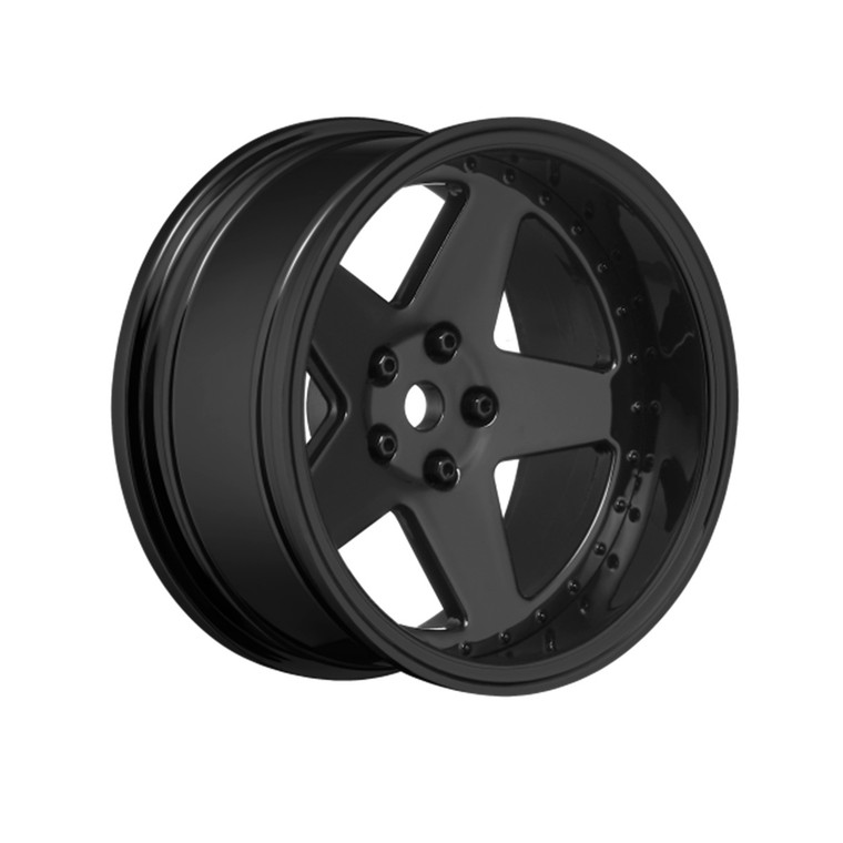 Louise R/C - 5 Spoke Gloss White 1/10 Drift Wheel, 2, 4, 6, 8mm Offset, - LNHA565