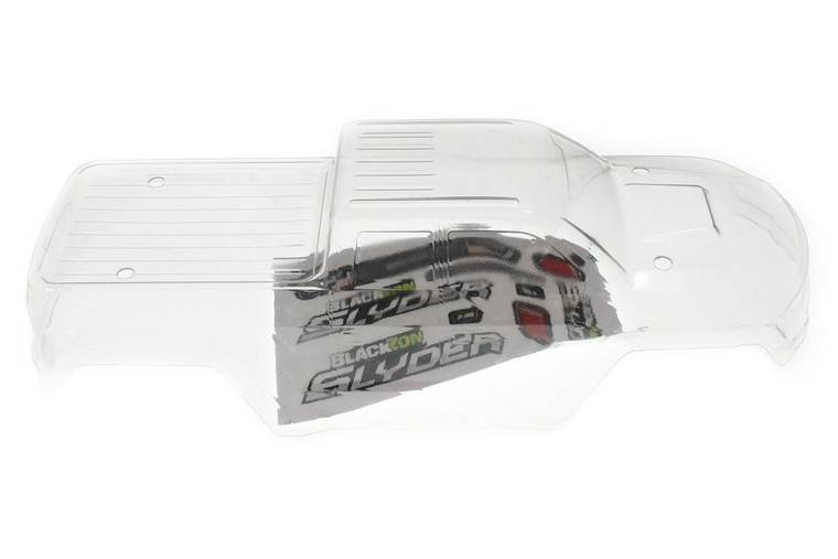 Racers Edge - Clear Monster Truck Body with Stickers for Blackzon Slyder - 6414