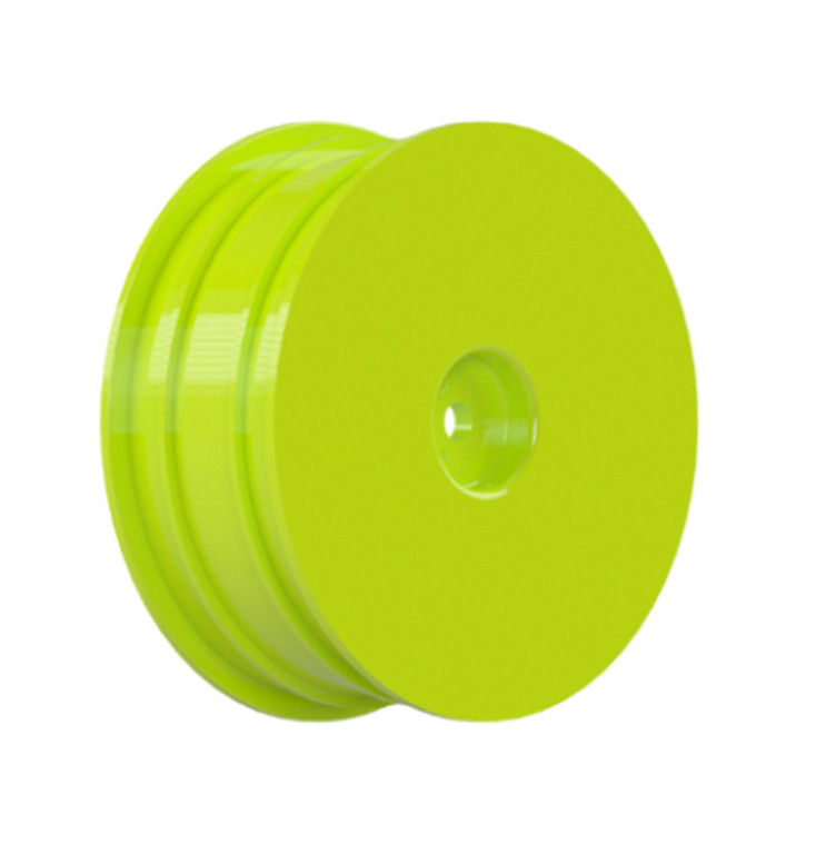 Raw Speed - 2.2" 1/10 2WD Front Wheels (Yellow) (2) (B6/RB6) - 150502Y