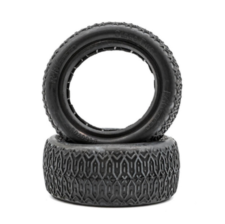 Raw Speed - StageTwo - 2.2" 4WD Front Buggy Tires w/ Inserts, Green - 160703RAB