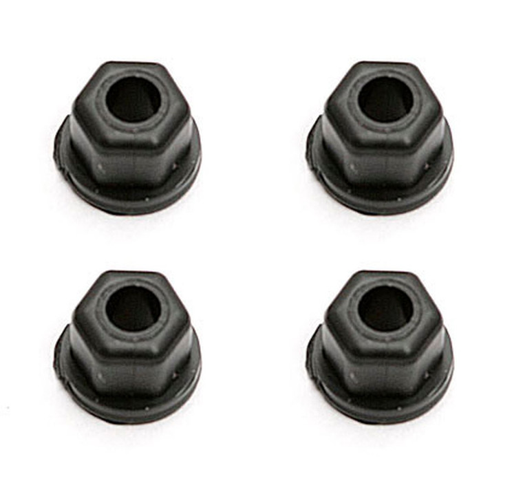 Team Associated - Locknuts, 4-40/5-40, Flanged, Black Nylon - 6472