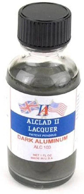 Alclad - 1oz Bottle Dark Aluminum Lacquer (12) - 103