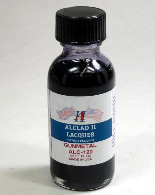 Alclad - 1oz Bottle Gunmetal Lacquer (12) - 120