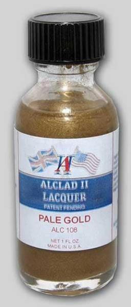 Alclad - 1oz Bottle Pale Gold Lacquer (12) - 108