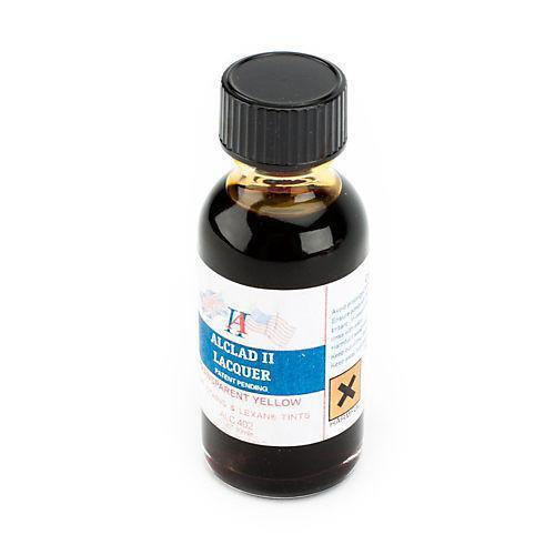 Alclad - 1oz Bottle Transparent Yellow Lacq (12) - 402