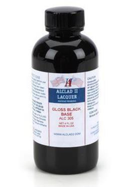 Alclad - 4oz Bottle Gloss Black Base Enamel (6) - 305