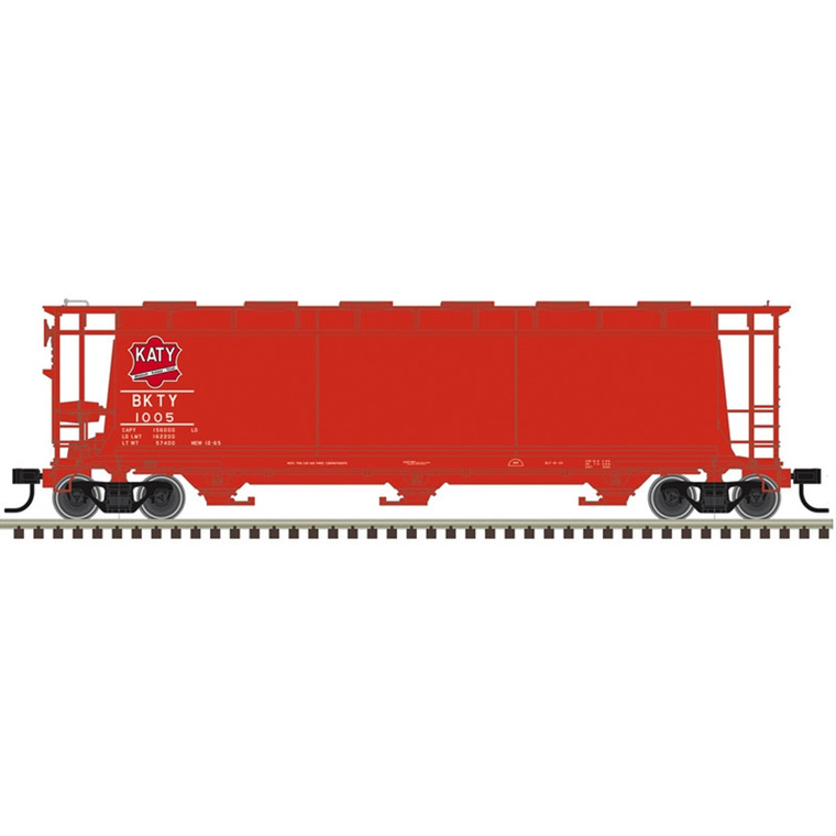 Atlas Model Railroad Co. - HO 3 Bay Cyl Hopper MKT(BKTY)#1021 - 20008225