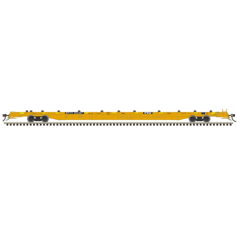 Atlas Model Railroad Co. - HO F89J Flatcar MTTX Yellow #601094 - 20008196