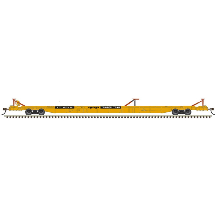 Atlas Model Railroad Co. - HO F89J Flatcar TTX(70s)#601836 - 20008207