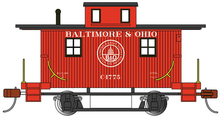 Bachmann - Ho Bobber Caboose B&O C-1775 - 18404