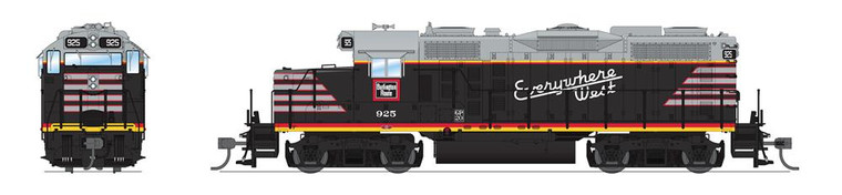 Broadway Limited - Ho EMD GP20 CBQ 925 W/sd - 7474