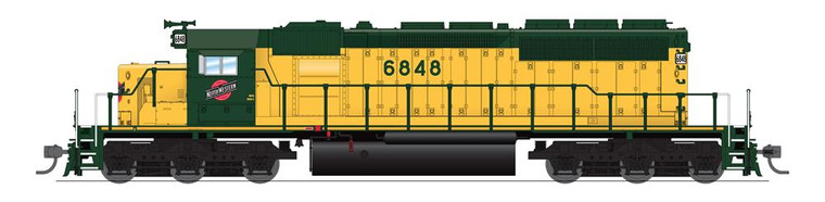 Broadway Limited - HO EMD SD40-2 CNW #6867 Green + Yellow - 6781