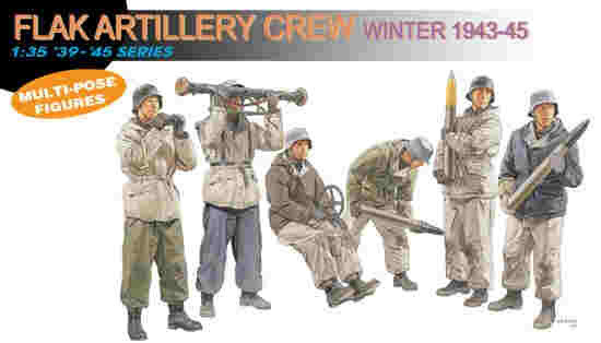 DML Military Kits - German Flak Artillery Crew :35 - 6275