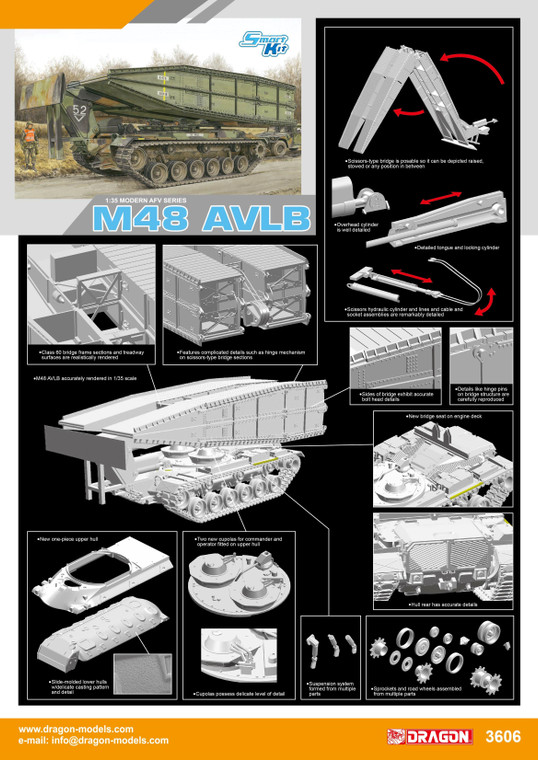 DML Military Kits - M48 AVLB 1:35 - 3606