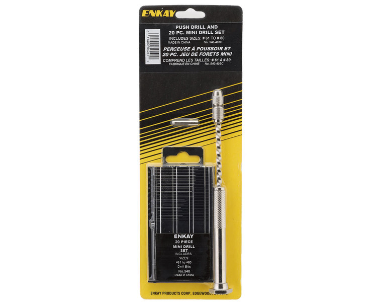 ENK - Mini Drill Set & Push Drill, Carded - 540403