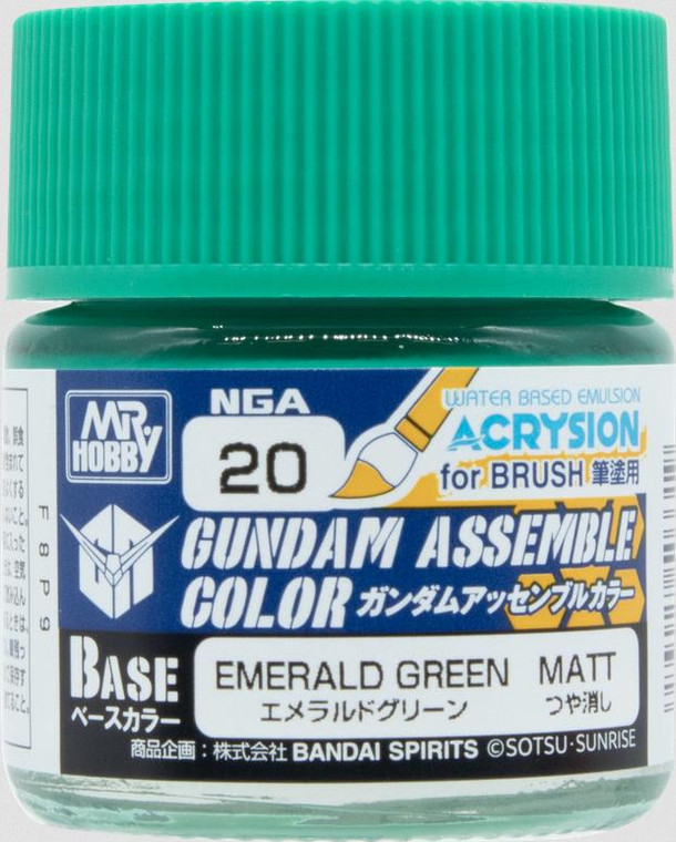 Gunze Sangyo Paints - Emerald Green Gnz Assemble Color 6pk - NGA20
