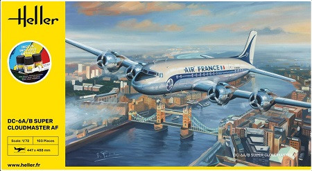 Heller Models - DC-6A/B Super Cloudmaster AF 1:72 Starte - 56315