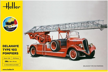 Heller Models - Delahaye Type 103 Pumper Fire Truck 1:24 - 56780