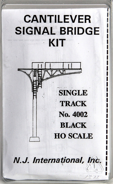 NJ International - Hocantilever 1-Trk Blk - 4002