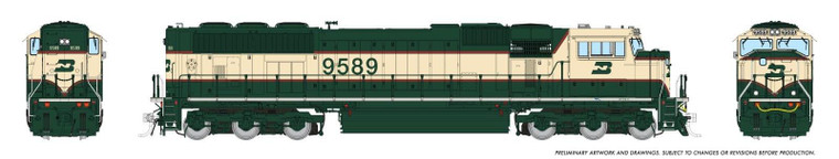 Rapido Trains - N SD70MAC BN#9581 Executive Scheme w/Snd - 1111506