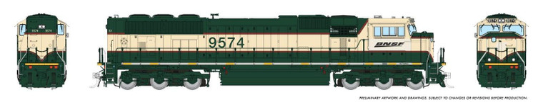 Rapido Trains - N SD70MAC BNSF#9750 Swoosh Logo w/Sound - 1111511