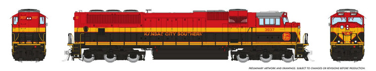 Rapido Trains - N SD70MAC KC Southern#3937 Rebuild - 1111029