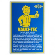 Trick Or Treat Studios - Prop Replicas - Fallout - Procedures Metal Sign