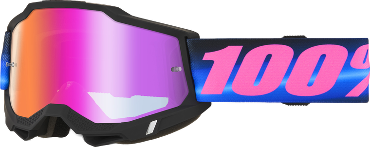 100-percent - Accuri 2 Goggle Superdome Dark Red Mirror Lens - 50014-10064